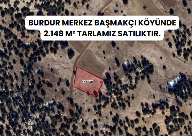BURDUR MERKEZ BAŞMAKÇI KÖYÜNDE 2.148 M² TARLAMIZ SATILIKTIR. - BURDUR MERKEZ fotoğraf 8